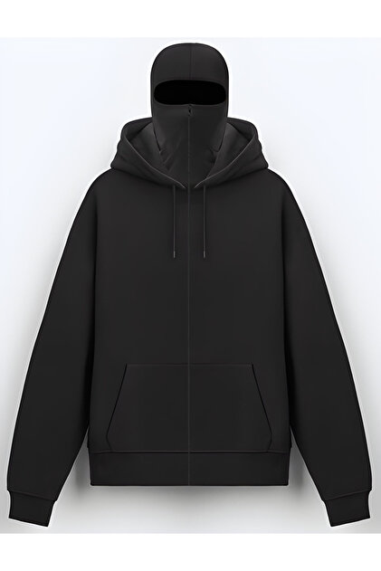 Edizen Oversize Maskeli Kapüşonlu Sweatshirt Hoodie 2025 %100