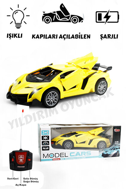 プラロード 005 レジャーカー TOMY YILDIRIM OYUNCAK Uzaktan Kumandalı Full Fonksiyon Şarjlı Işıklı 1