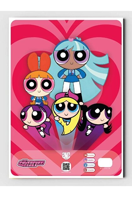 ZNC Powerpuff Girls Coloring Book (20 Full Pages), (with Sticker