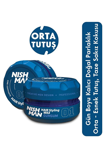 NISHMAN 09 Saç Şekillendirici Ultra Sert Parlak Wax 100 Ml