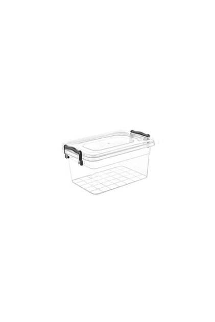 Transparent Plastic Locking Lid Storage Container 7Lt