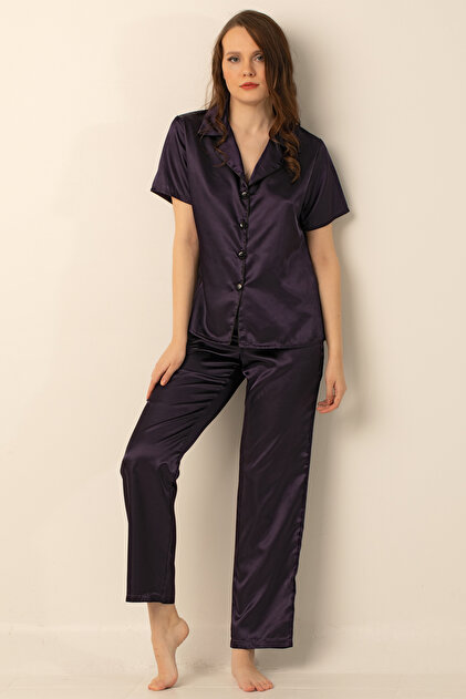 Women's Satin Pajama Set