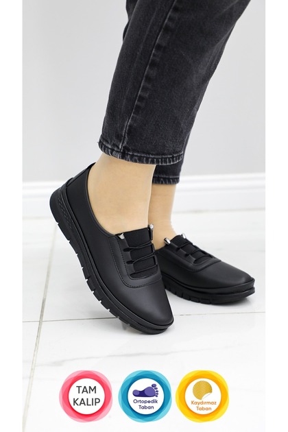 Women's Mother 4 Point Orthopedic Anti-Sweat Anti-Slip Anatomical Sole Shoes Ballerinas