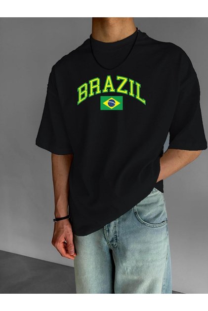 Brazil Printed Oversize T-Shirt