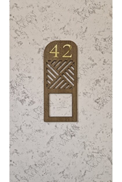 vagondecor VG095 - Kapı zili çerçevesi (Numara yazdırılabilir