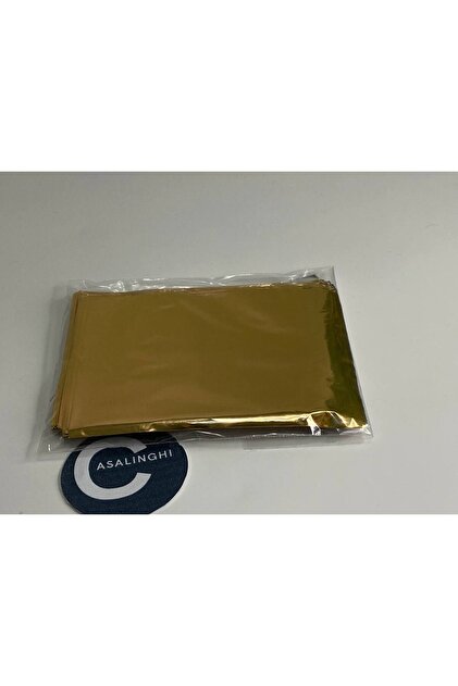 bisaccia Parlak Gold Sarı Tek Renk Hediye Paketi Çok Küçük