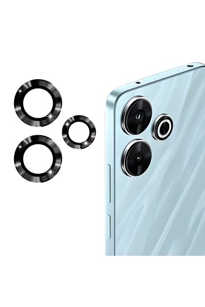 Xiaomi Redmi 13 4G Kamera Koruma Renkli Lens Koruyucu Temperli Cam Koruma