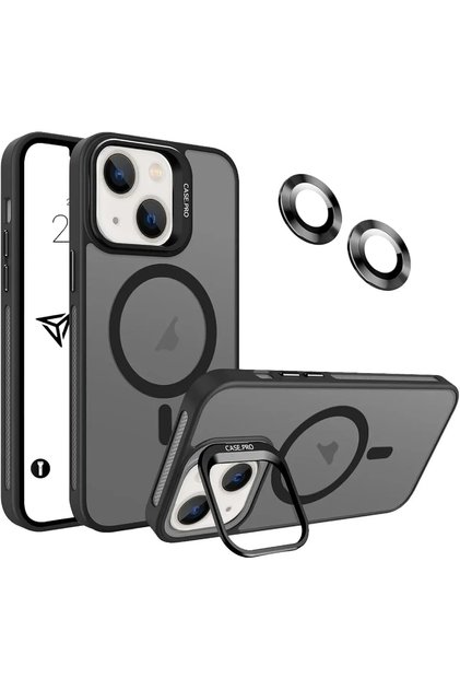 Matte Lens Protector Gift Phone Case with Magsafe Support and Stand with Camera Protection for iPhone 13/14