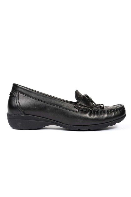Greyder 25593 Zn Deri Comfort Casual Kadın Ayakkabı SİYAH - Fiyatı