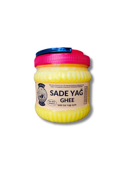 Kars Sade Yağ ( Ghee, Eritilmiş Tereyağı, Sarı Yağ ) Net 950 Gram