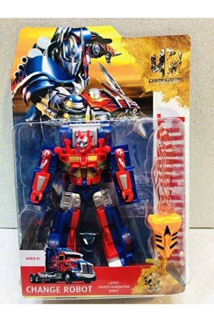 Toys Avm Tıra Dönüşen Mavi Süper Robot optimus prime (Yeni