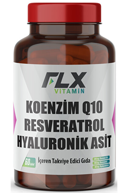 FLX Vitamin Coenzyme Q-10 200 Mg Hyaluronik Asit Resveratrol 60