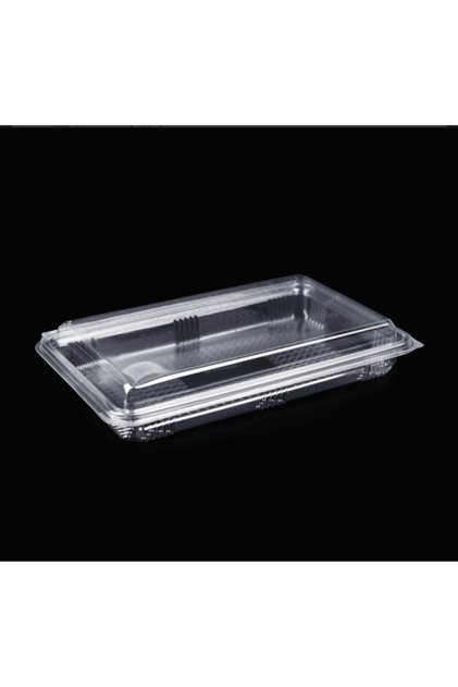 500 Gr Plastik Kapaklı Sızdırmaz Tatlı Taşıma Kabı 25 Adet