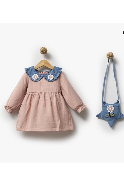 Muslin Dress with Bag