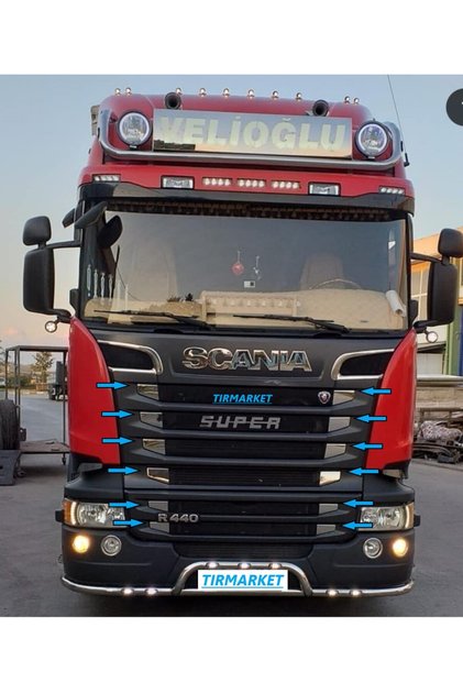 Scania R400 - R440 PANJUR KÖŞESİ 12 PARÇADIR.
