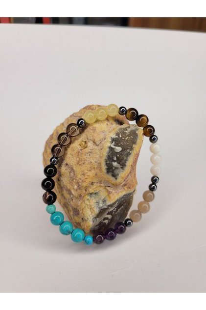 LOVE AND TRUST SEALED NATURAL STONE BRACELET 8 MM