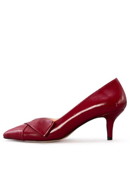 Daphe Kadın Hakiki Rugan Deri Stiletto K2585-3