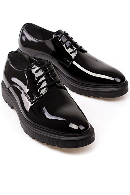 Klassisches Lackleder, matt und Wildleder, Eva-Sohle, klassische Herrenschuhe