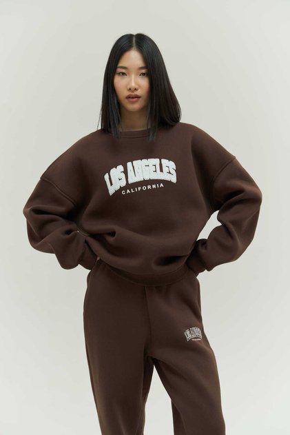 Los Angeles Brown Tracksuit Set