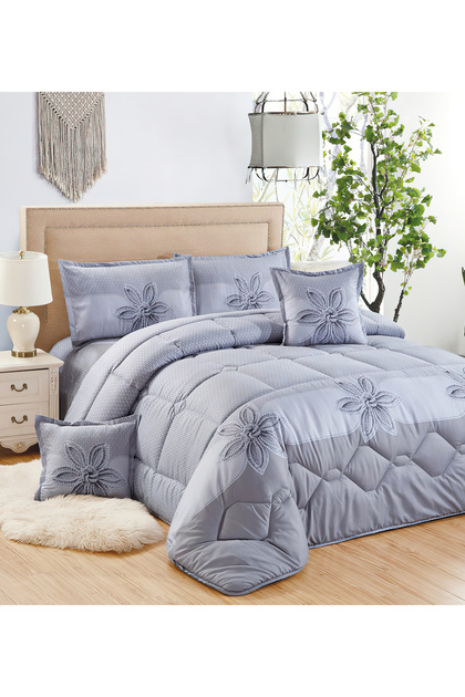 Comforter Set 4 Piece Single Size Elegant Bedspread Lightweight Comforter Suitable for All Seasons
