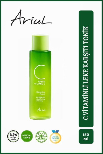 Green Vitamin C Tonic 150 ml | Tone Equalizer, Anti-Blemish | Glutathione, 13 Vitamin Complex