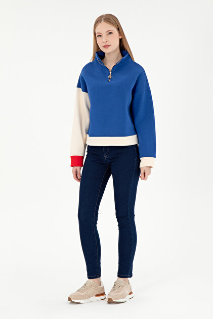 Pantaloni de damă albastru închis Toothpick Fit Jean 50299372-DN0023