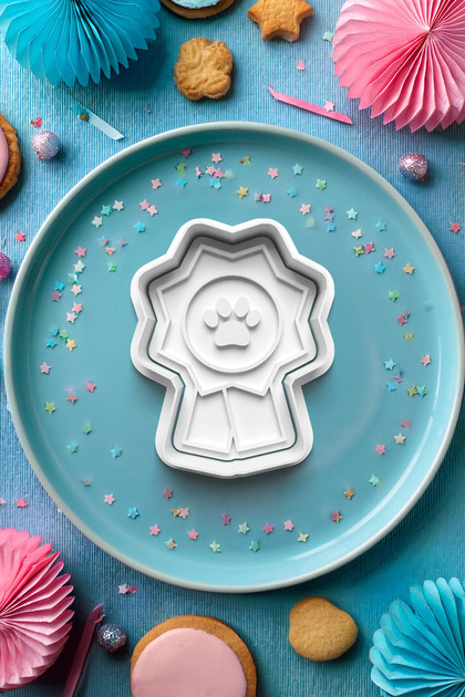 Cookie Paw Badge - Dough Shaper and Cutter Mold