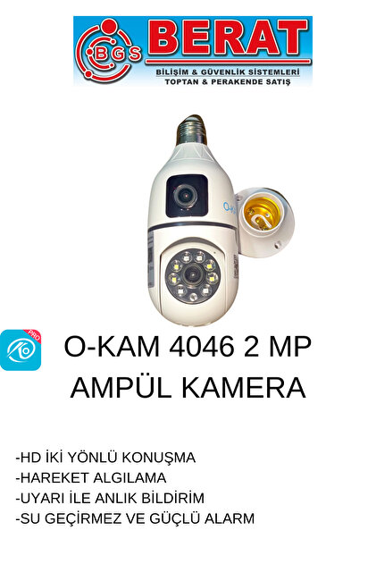 Home O-kam 4046 2mp Duy Kamera 4mm Lens Wifili Okam Pro Uygulama