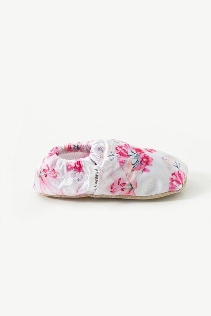 Non-Slip Sole Floral Printed Elastic Girl's Booties