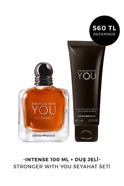Emporio Armani Stronger With You Intensely Erkek Parfüm Seti 100