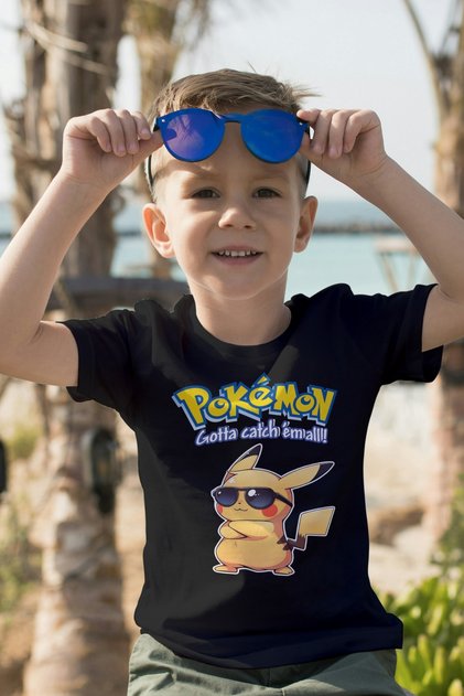 Pokemon Pikachu Pikachu T-Shirt Child Adult Family Combination Tshirt