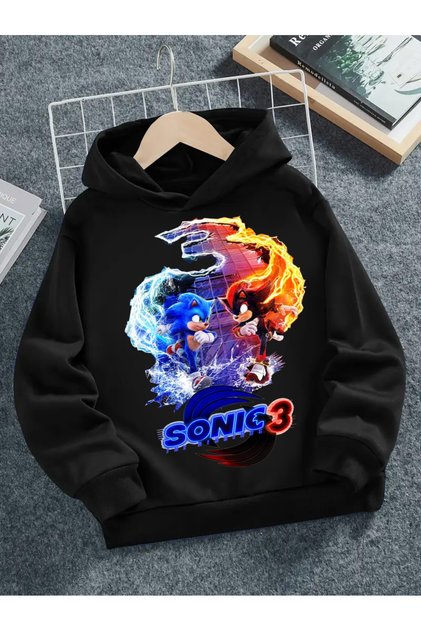Sonic 3 Çocuk Kapşonlu
