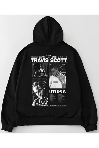 Edizen Unisex Oversize Travis Scott Cactus Jack Hoodie 100% Cotton