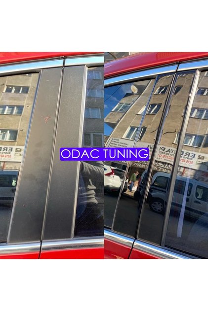 Kia Ceed 2012-2018 Kapı Direği Cam Çıtası Kaplama Parlak Siyah Piano Black Kaplama Siyah