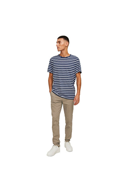 JACK & JONES Slim fit Chino trousers 'JPSTMARCO JJERIK' in Camel