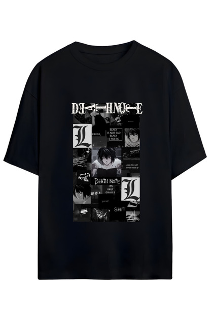 Death Note Designed Unisex Oversize Cotton Tshirt
