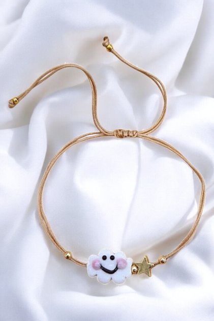 Bulut Smile Handmade Glass Murano Anklet Bracelet