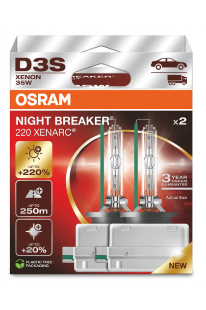 D3S Night BREAKER220 Xenarc %220 Fazla Işık (1 Tk. - 2 Ad.)