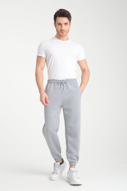 Erkek Paça Lastikli 3 İp Oversize Eşofman Altı
