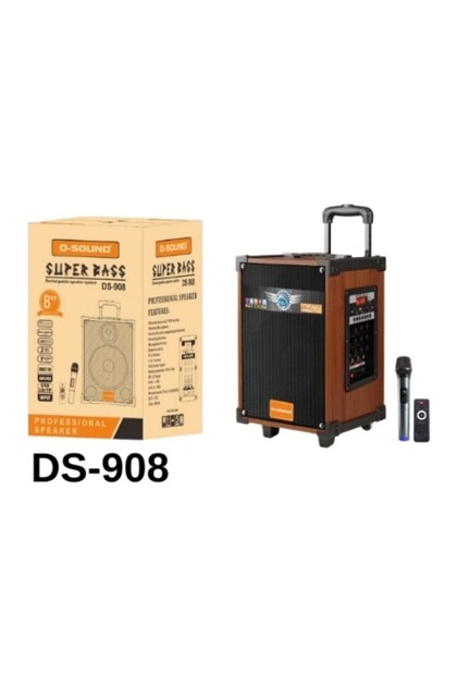 Marla D-SOUND DS-912 3 KANAL TAŞINABİLİR ŞARJLI HOPARLÖR + 2