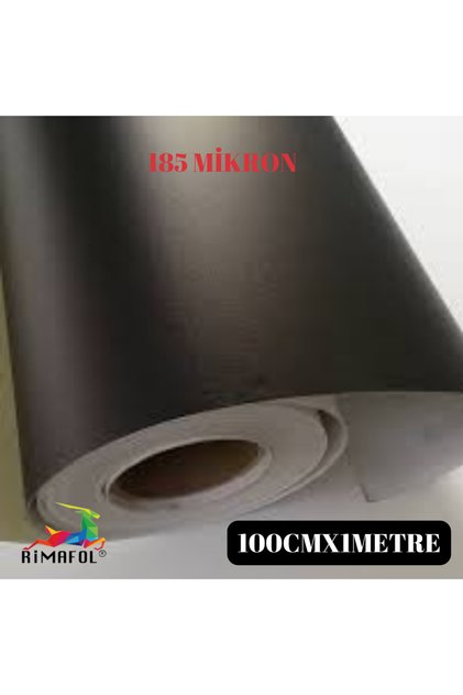 Satin Mat Siyah Kendinden Yapışkanlı Hava Kanallı Kapı Direk Folyosu 100CMX1METRE