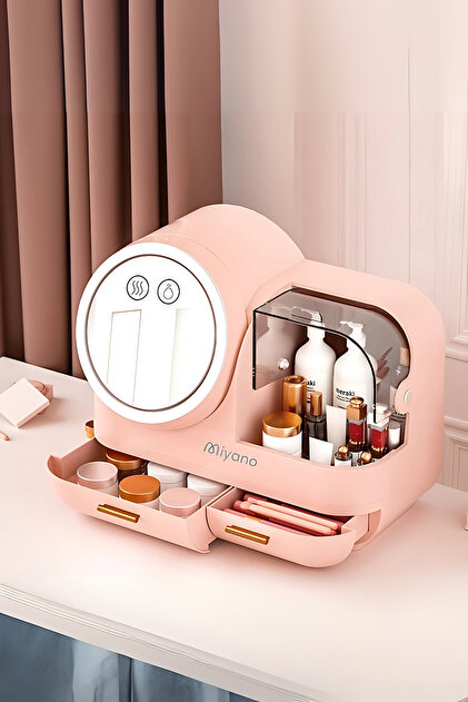 Miyano S50 Led Fan Makyaj Organizer Seti Pembe - Fiyatı, Yorumları