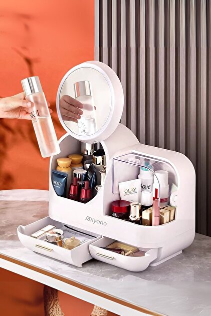 Miyano S50 Led Fan Makyaj Organizer Seti Beyaz - Fiyatı, Yorumları