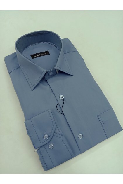 Classic Loose Relaxed Fit Single Pocket Long Sleeve Iron-On Fabric Seasonal