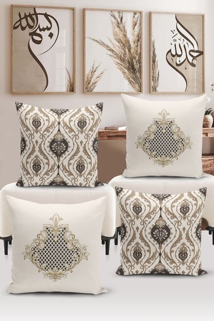 Ramadan Series Double-Sided Digital Printed 4-Piece Cushion Cover Set (Ramadan Cushion Cover Set)