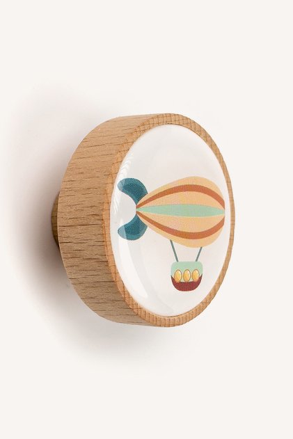 Zeppelin Balloon Wooden Children's Room Cabinet and Drawer Handle