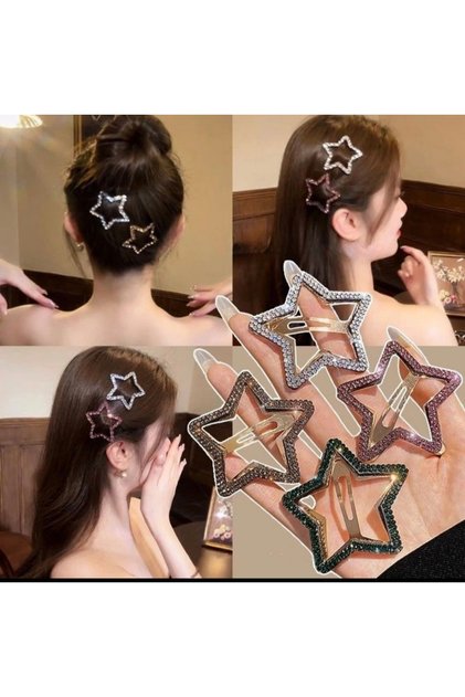 Women - Girl Star Model Large 2-Piece Snap Buckle
