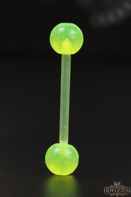 Bio Plastik Dil Piercingi Anti Bakteriyel Hassas Ciltler Için Ideal