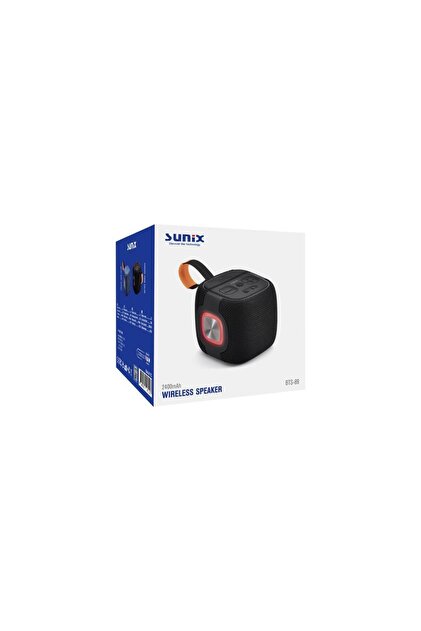 Sunix 2400mah Ledli Taşıma Kancalı Bluetooth Hoparlör Siyah Bts-89