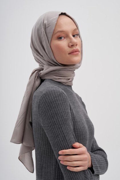 Smoked Symmetrical Jacquard Italian Silk Shawl